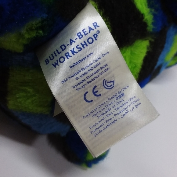 Build-A-Bear Gamer Geometric Print Plush Bear - Picture 5 of 5